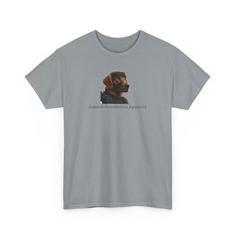 Thumbnail: Combat Golden Retriever Unisex Heavy Cotton Tee