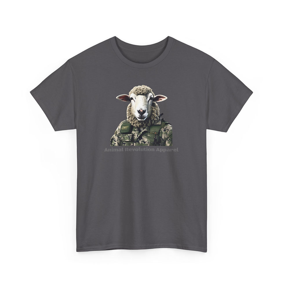 Thumbnail: Military Sheep Unisex Heavy Cotton Tee