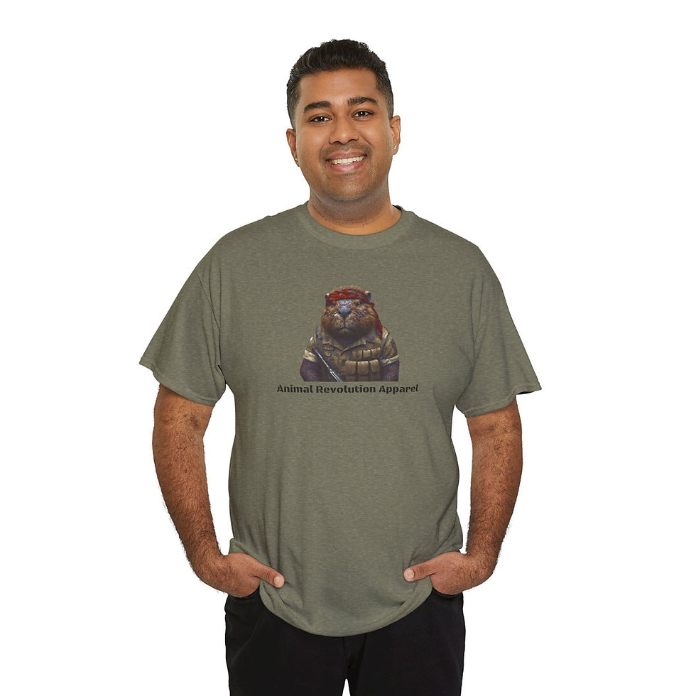 Thumbnail: Military Beaver Unisex Heavy Cotton Tee