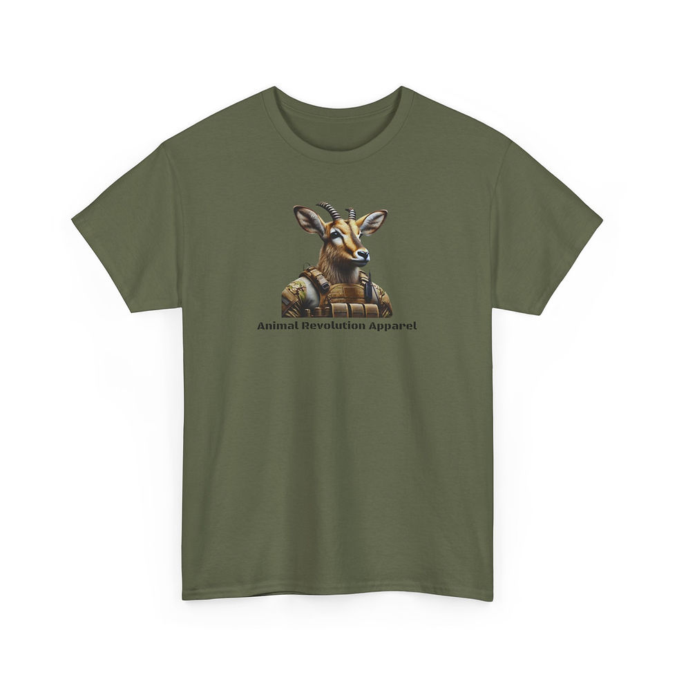 Thumbnail: Military Antelope Unisex Heavy Cotton Tee