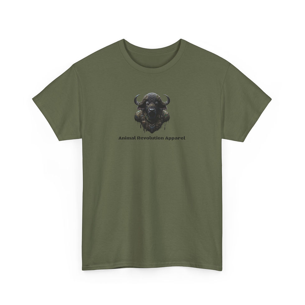 Thumbnail: Military Water Buffalo Unisex Heavy Cotton Tee