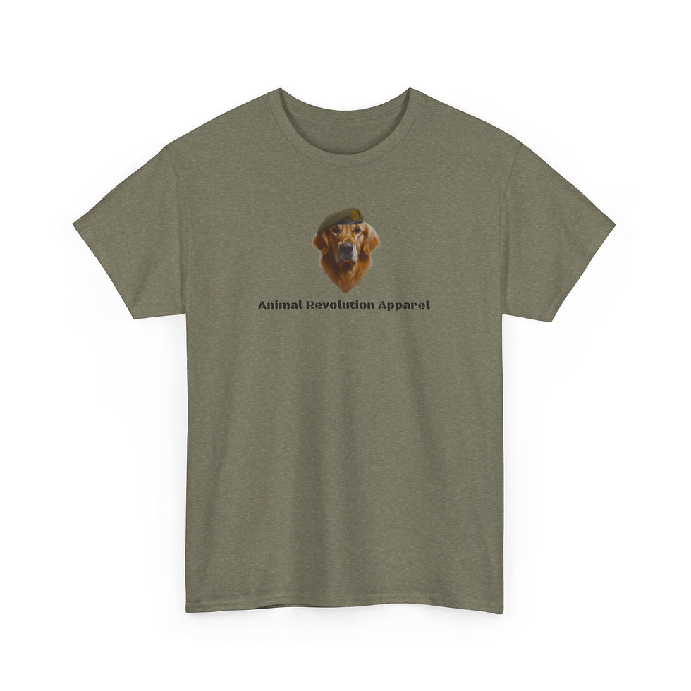 Thumbnail: General Golden Retriever Unisex Heavy Cotton Tee