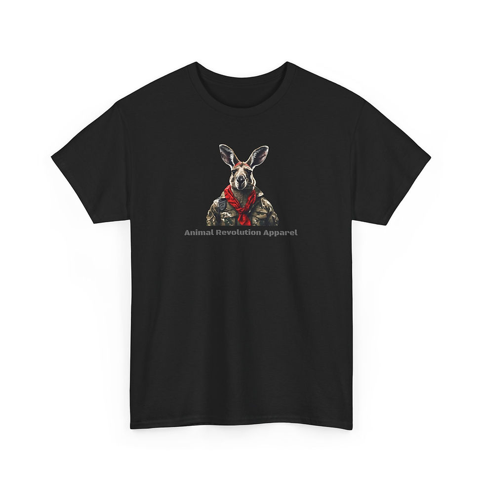 Thumbnail: Military Kangaroo Unisex Heavy Cotton Tee