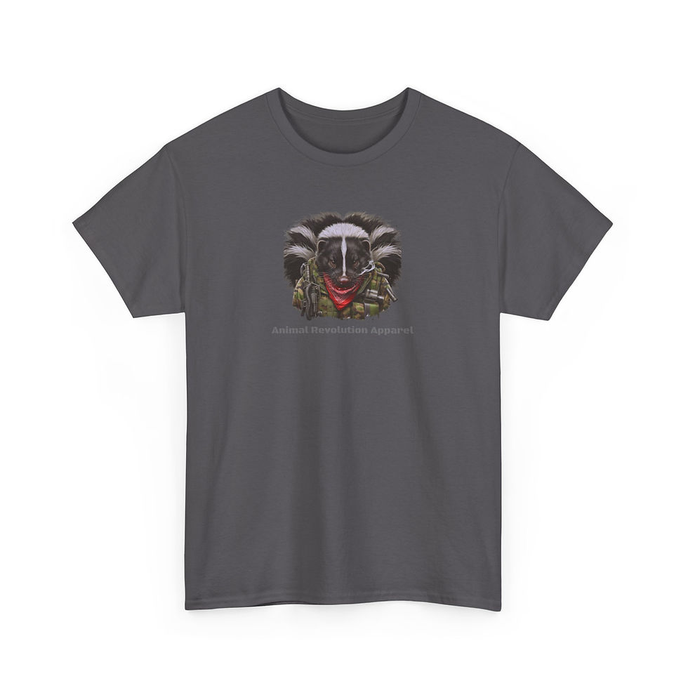 Thumbnail: Military Skunk Unisex Heavy Cotton Tee