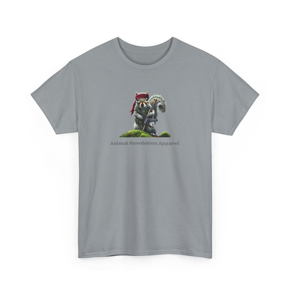 Thumbnail: Military Squirrel Unisex Heavy Cotton Tee