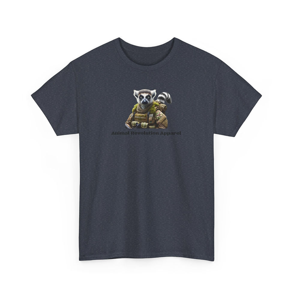 Thumbnail: Military Camo Lemur Unisex Heavy Cotton Tee
