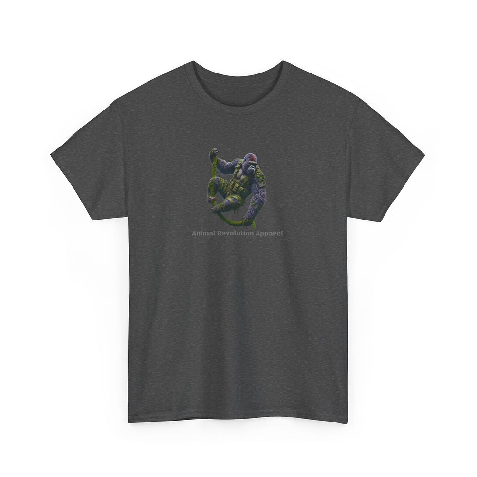 Thumbnail: Military Gorilla Unisex Heavy Cotton Tee