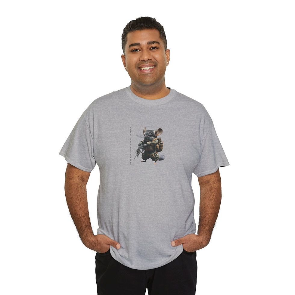 Thumbnail: Military Chinchilla Unisex Heavy Cotton Tee