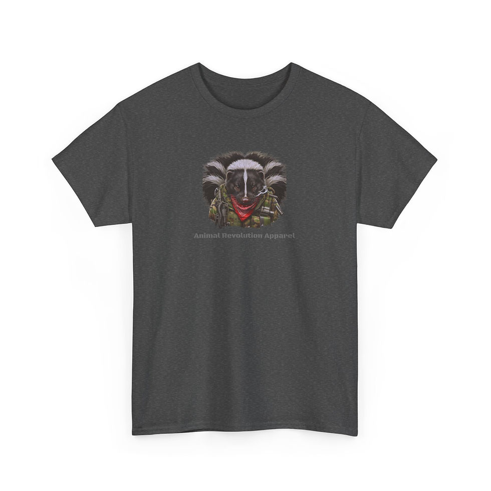 Thumbnail: Military Skunk Unisex Heavy Cotton Tee