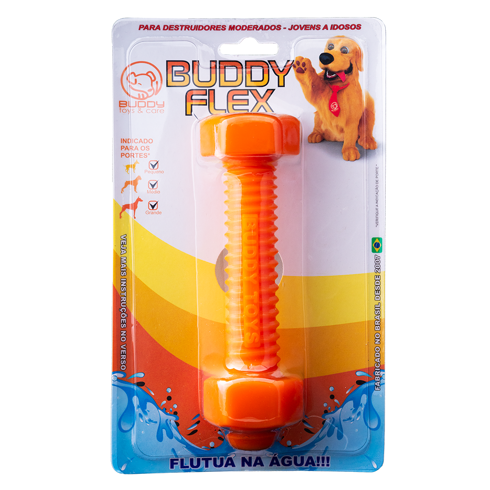 BRINQUEDO MORDEDOR PARA CÃES FLEX PARAFUSO BUDDY