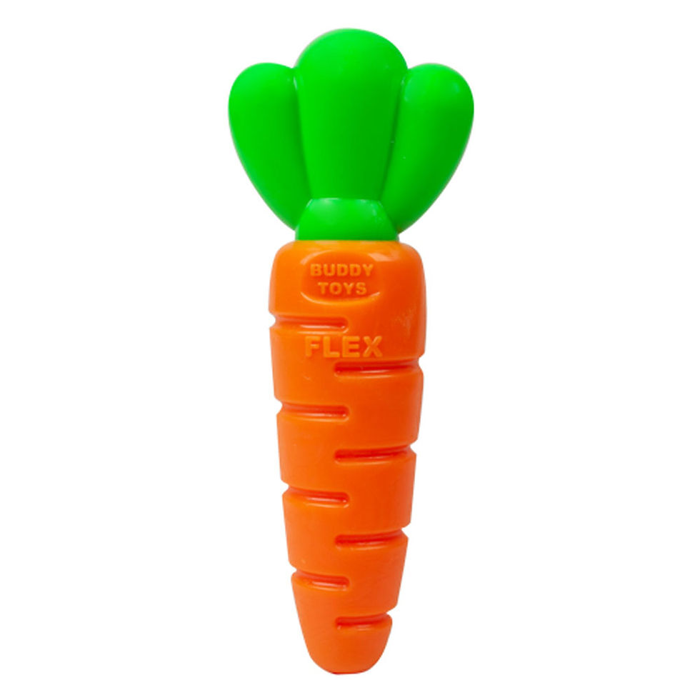 Miniatura: BRINQUEDO MORDEDOR PARA CÃES FLEX CENOURAO BUDDY