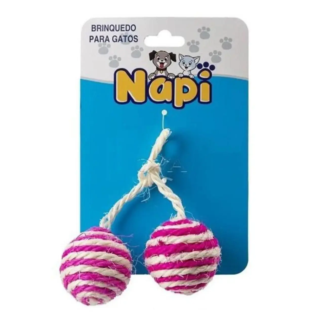 BOLA DE SISAL COM CATNIP - NAPI