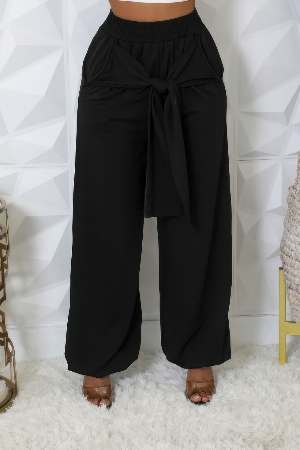 Thumbnail: High-waisted Stretch Pants