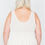 Thumbnail: Plus Size Sheer Ivory Ribbed Causal Tank Top