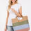 Thumbnail: Multi Color Stripe Tote Bag