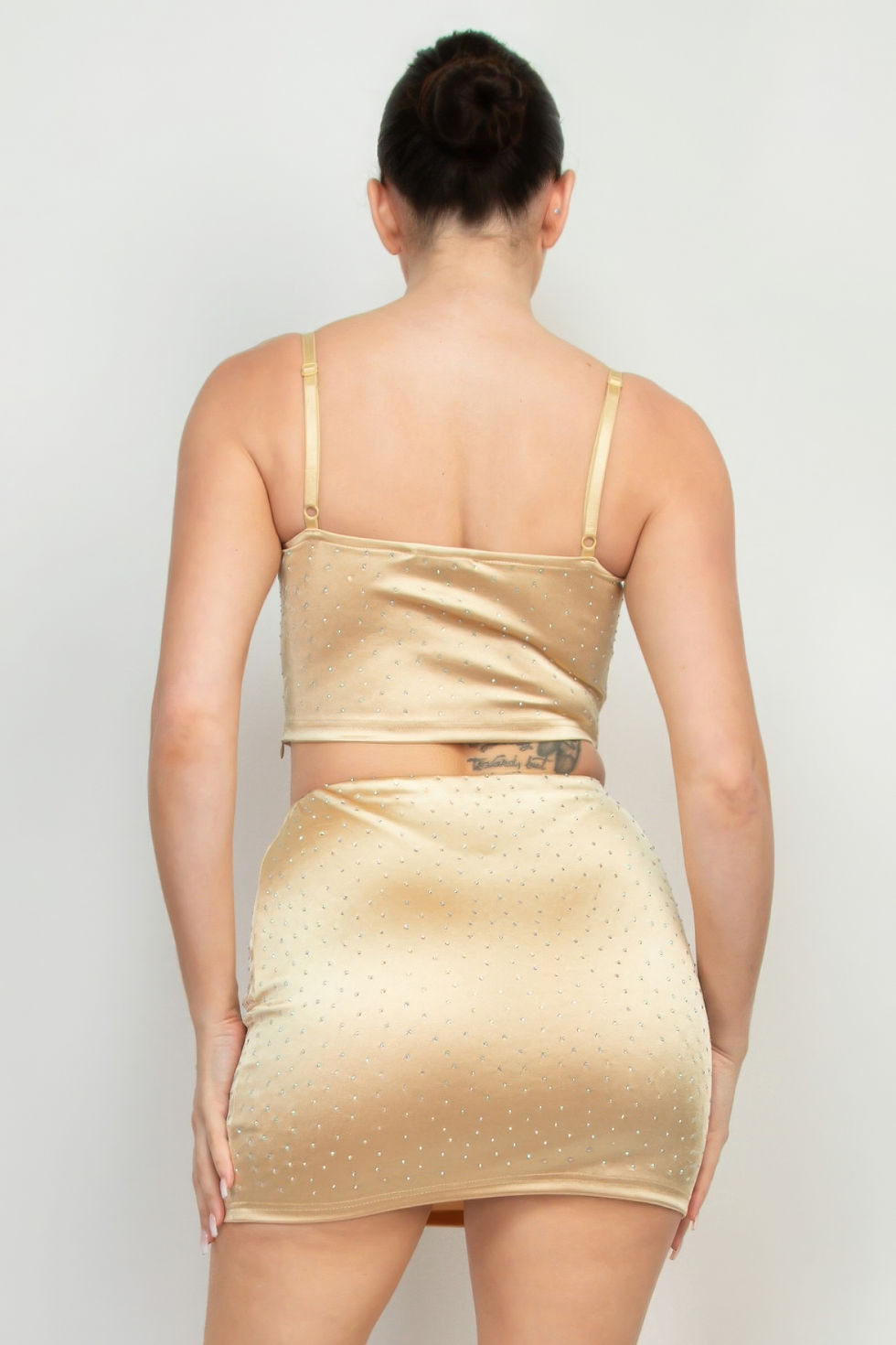 Thumbnail: Sweetheart Bustier Rhinestones Crop Top