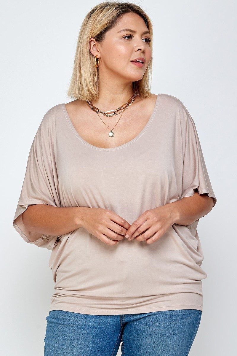 Thumbnail: Solid Knit Top, With A Flowy Silhouette
