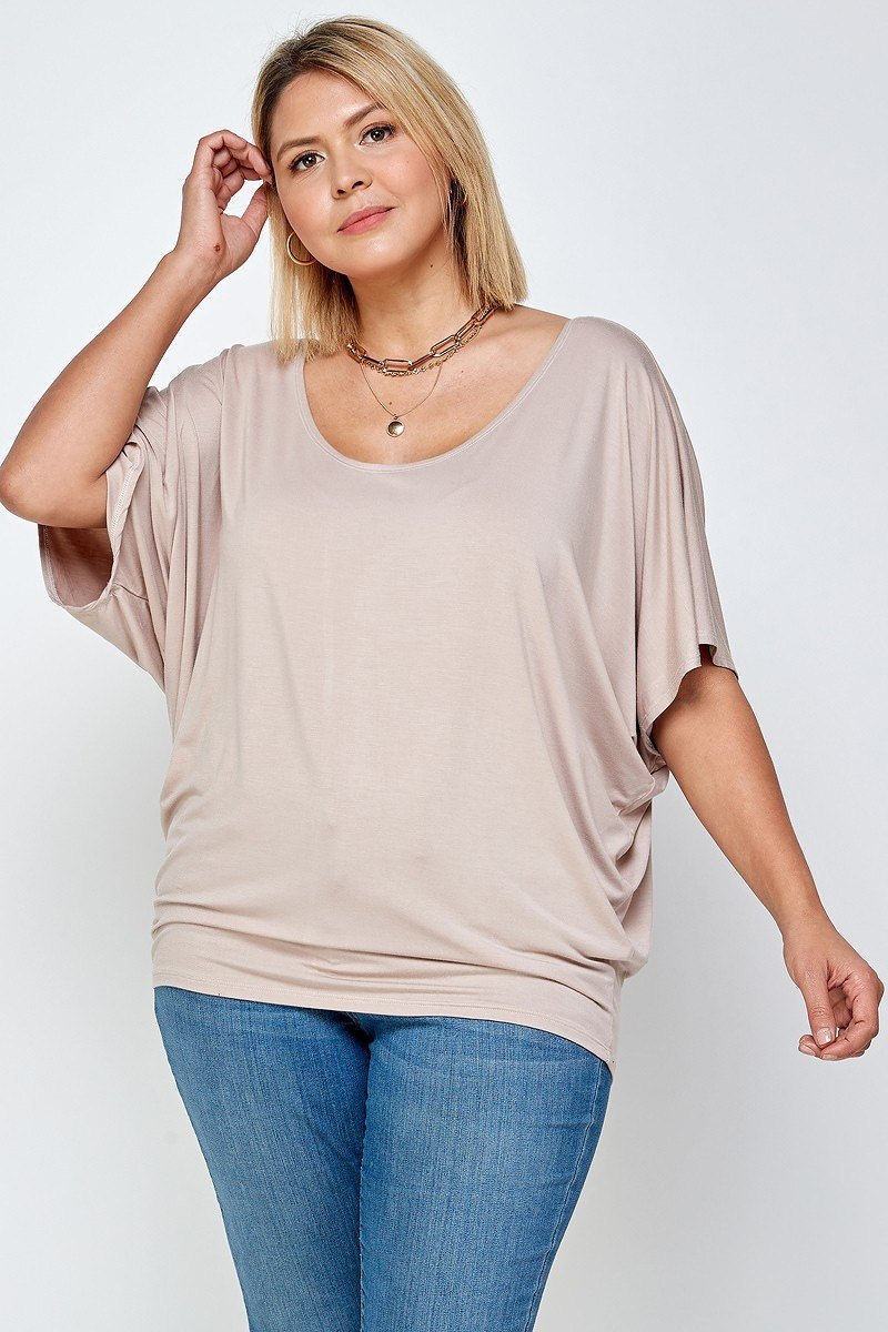 Thumbnail: Solid Knit Top, With A Flowy Silhouette