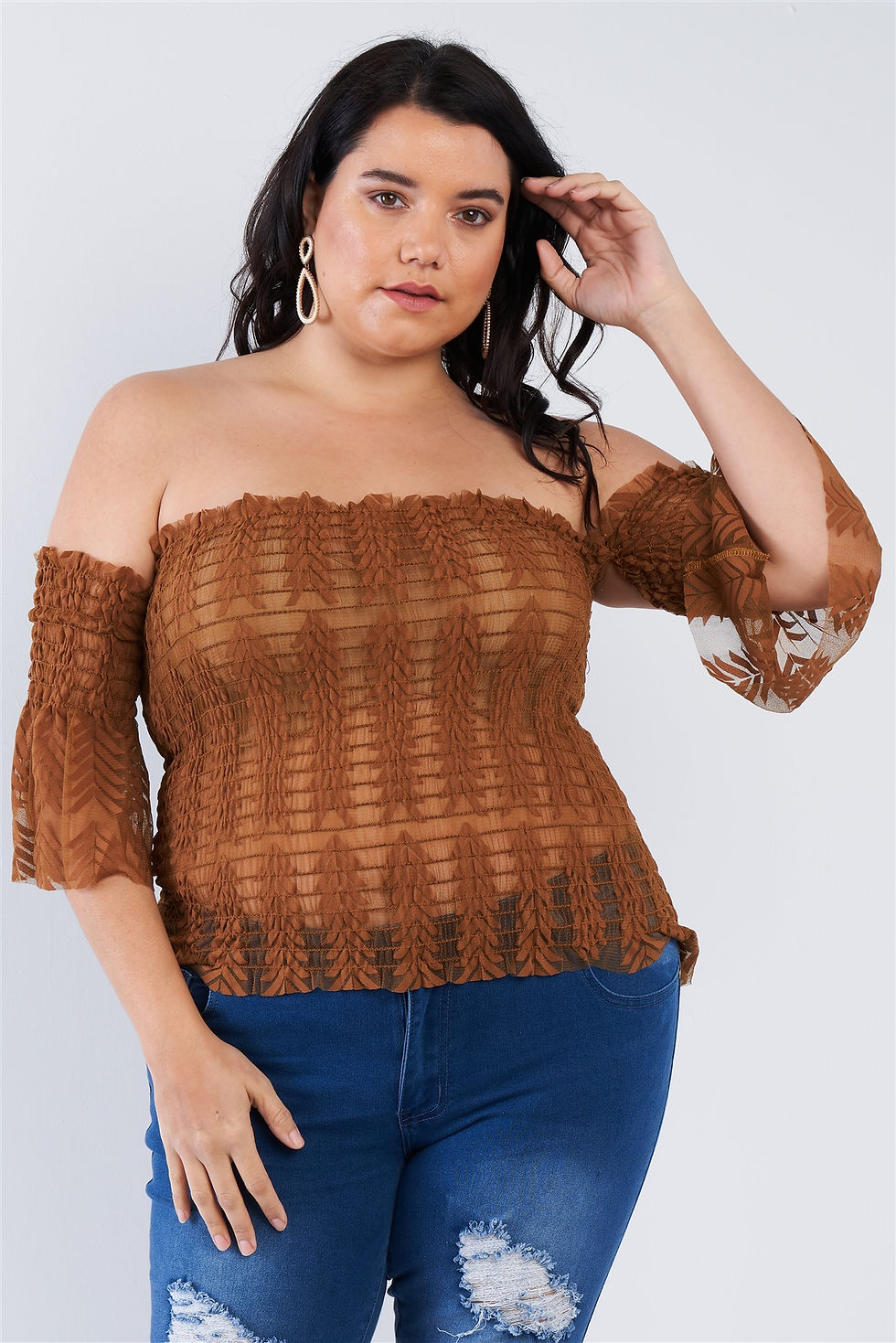 Thumbnail: Off The Shoulder Plus Size Top