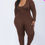 Thumbnail: Plus Size Scoop Neck Long Sleeve Bodycon Jumpsuit