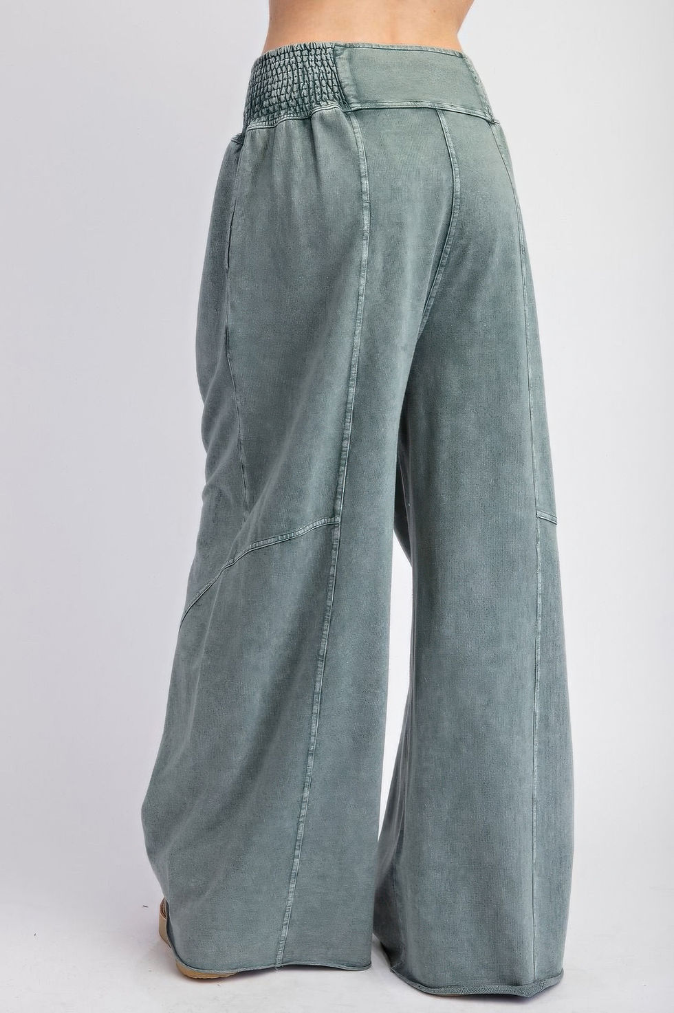 Thumbnail: Mineral washed terry knit pants  