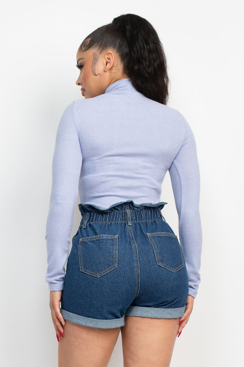 Thumbnail: Mock Neck Long Sleeve Top