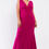 Thumbnail: Plus Draped Back V-neck Sleeveless Maxi Dress