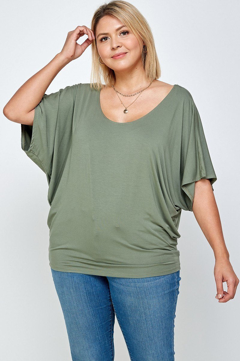 Thumbnail: Solid Knit Top, With A Flowy Silhouette