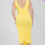 Thumbnail: Plus Size Square Neck Ruched Bodycon Midi Dress