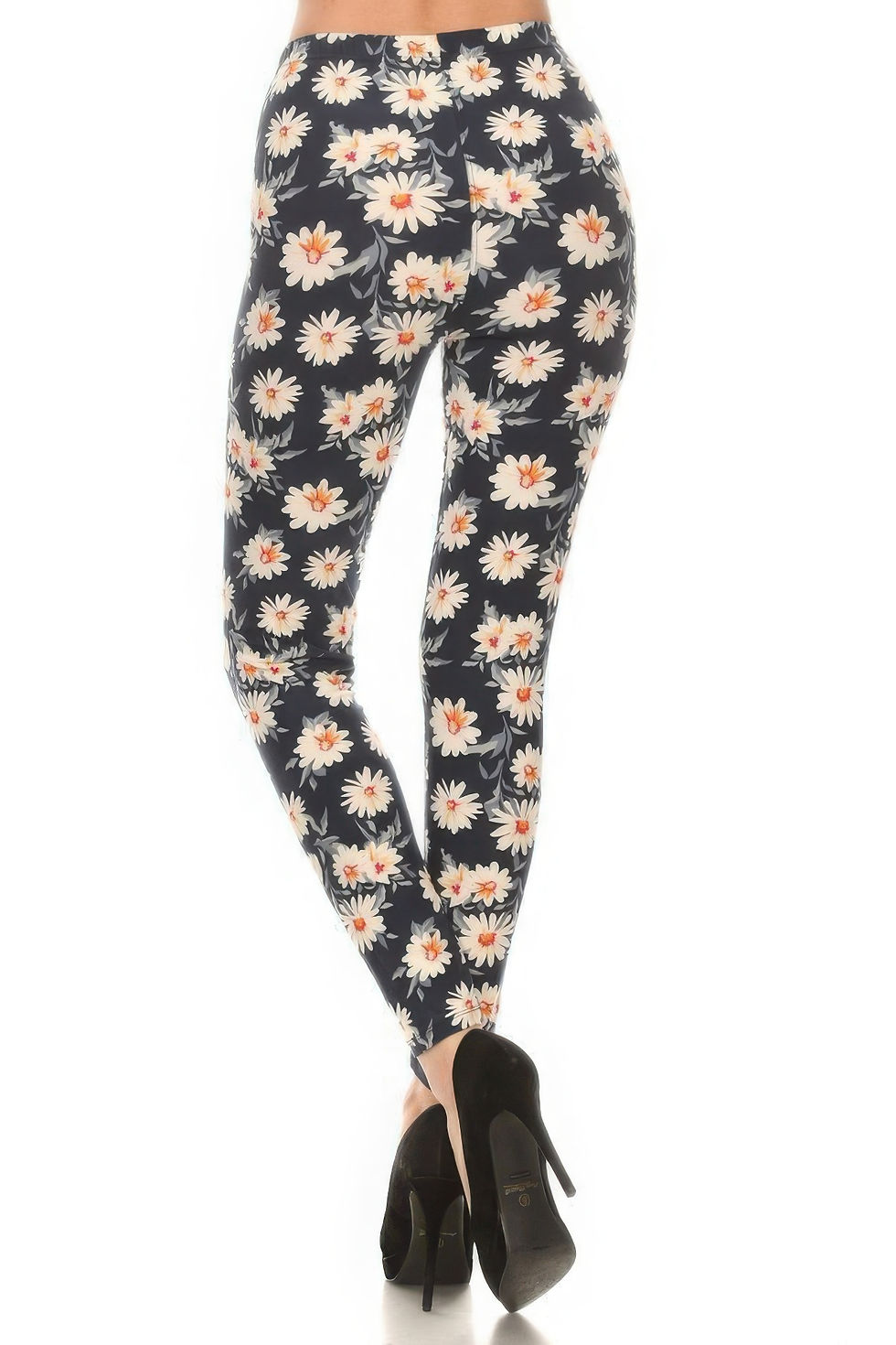 Thumbnail: Super Soft Peach Skin Fabric, Multi-color Printed Knit Leggings      