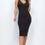 Thumbnail: Ribbed Back Slit Bodycon Midi Dress
