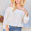 Thumbnail: Off Shoulder Ruffle Bubble Sleeve Top