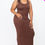 Thumbnail: Plus Size Solid Basic Maxi Dress