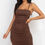 Thumbnail: Double Ruched Front And Ruched Back Detail Mini Dress