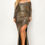 Thumbnail: Plus Long Sleeve Off Shoulder Sequin Fabric (metallic) Party Maxi Dress
