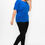 Thumbnail: Short Sleeve Top Featuring A Round Neck And Ruched Sides