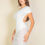 Thumbnail: Ruched Ruffle Trim Mesh Mini Bodycon Skirt