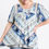 Thumbnail: Short Sleeve Aztec Patterned Layered Top