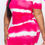 Thumbnail: Plus Size Tie-dye Print Bodycon Dress
