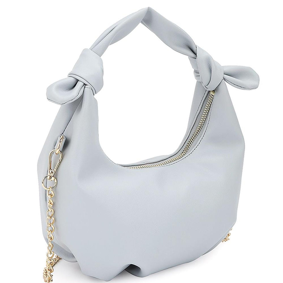Thumbnail: Smooth Round Handle Zipper Bag
