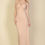 Thumbnail: Ribbed Cut Out Front Side Slit Maxi Dress