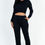 Thumbnail: French Terry Elastic Waist Pullover & Joggers Set