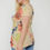 Thumbnail: Multi-colored Watercolor Flower Print Tunic