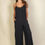 Thumbnail: Spaghetti Strap Solid Wide Jumpsuit