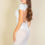 Thumbnail: Ruched Ruffle Trim Mesh Mini Bodycon Skirt