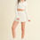 Thumbnail: Waffle Knit Bell Sleeve Top And Skirt Set           