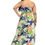 Thumbnail: Plus Tropical Leaf Print Surplice Maxi Dress