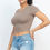 Thumbnail: Short Sleeve Roundneck Crop Top