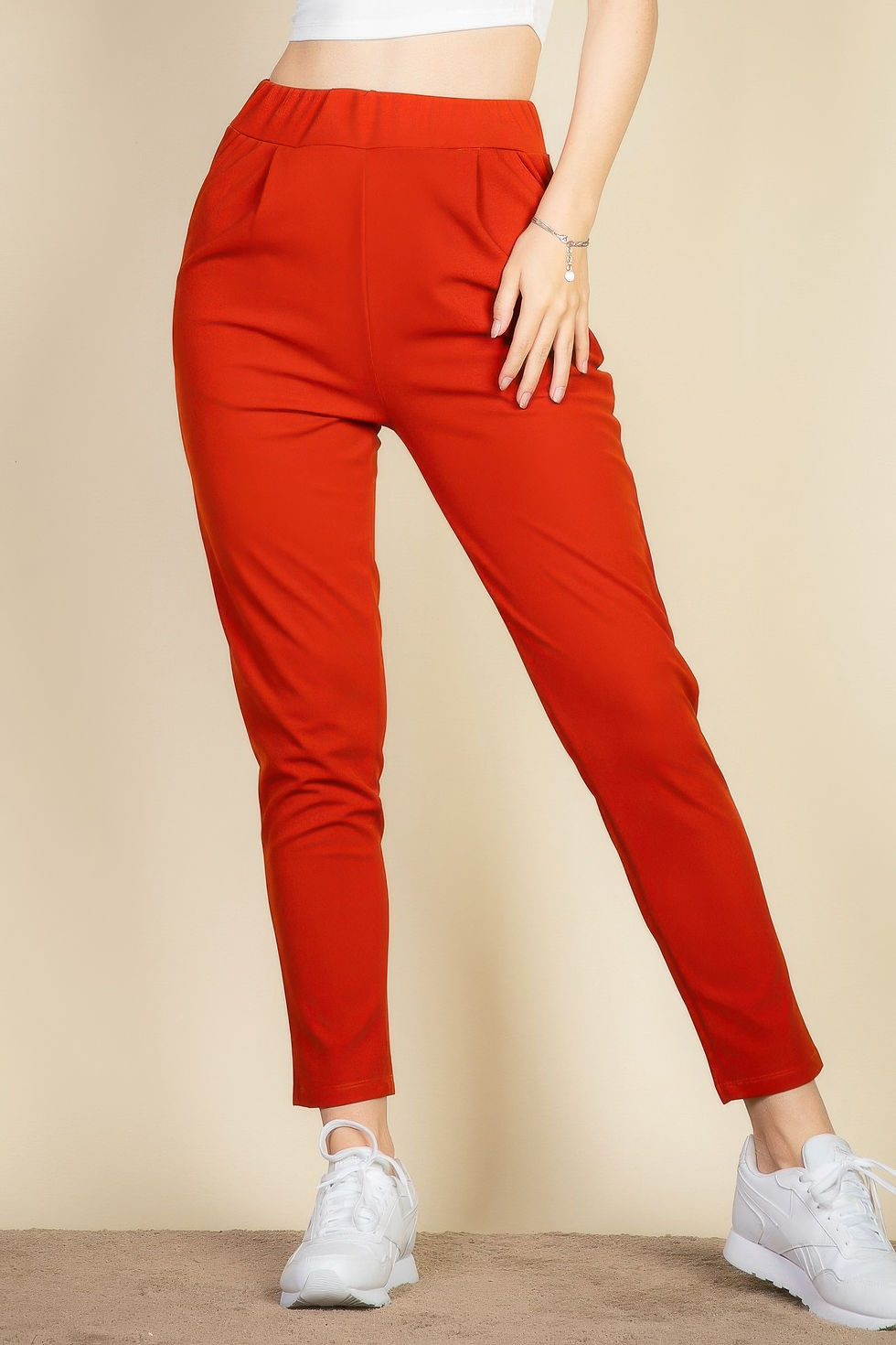 Thumbnail: Pleat Front Tapered Trousers