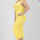 Thumbnail: Plus Size Square Neck Ruched Bodycon Midi Dress